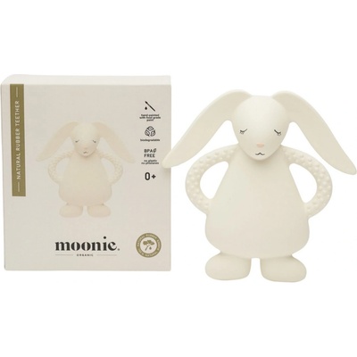 Moonie kousátko přírodní kaučuk zajíček cream