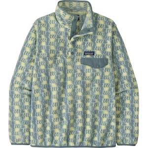 Patagonia Дамски поларен пуловер Patagonia Women's Lightweight Synchilla Snap-T Fleece Pullover Fleece jumper - Sun Quilt: Blue Sage (105-0968-7712)
