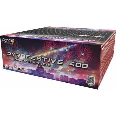 Kompaktní ohňostroj Pyrofestive 400 ran 20 mm