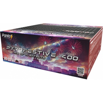 Kompaktní ohňostroj Pyrofestive 400 ran 20 mm
