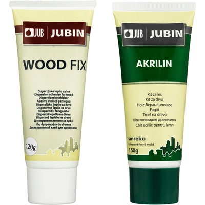 Jubin Akrilin tmel na dřevo 150 g bílá