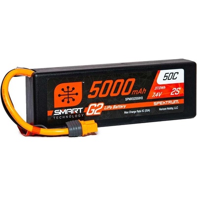 Spektrum Smart G2 LiPo 2S 50C Hardcase IC3 Plug 7.4 V 5000 mAh