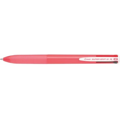 Pilot Химикалка, 0, 27 мм, с бутон, розов корпус, PILOT "Super Grip G", четири цвята BPKGG-35M-P (BPKGG-35M-P)