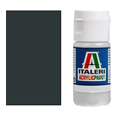 Italeri Farba Acrylic Metallic Flat Gun Metal 20ml