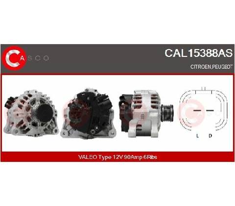 Generátor CASCO CAL15388AS