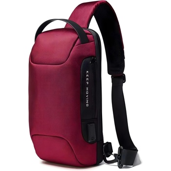 HARAHU Чантичка за кръст с usb зареждане is-36229 - Червена kp36229 (is-36229)