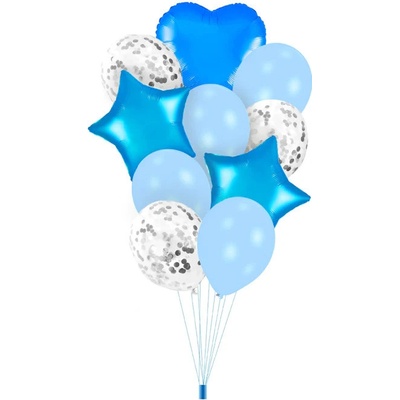 PartyPal Sada modrých balonků