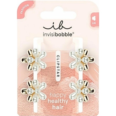 Invisibobble Clipstar S Pearly Flower 4 ks, Pearly Flower