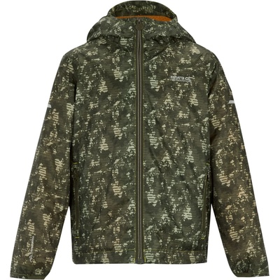 Regatta Детско водоустойчиво яке Regatta Kid's Printed Lever II Waterproof jacket - Light Sage / Line Camo - размер 14 Years (703-7794-0317)