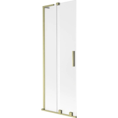 Mexen Velar L параван за вана, двукрили сгъваеми 70 x 150 см, матирано, златно четкано - 896-070-003-31-55 (896-070-003-31-55)