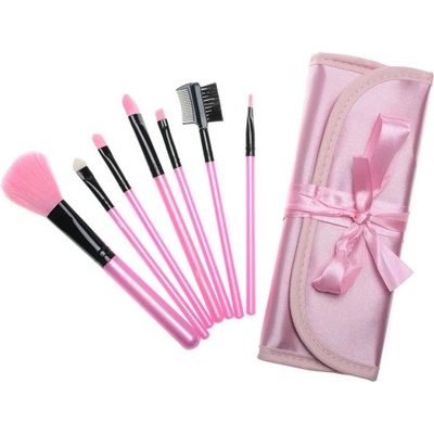 Divine cosmetics P218 sada štětců na makeup růžová 7 ks