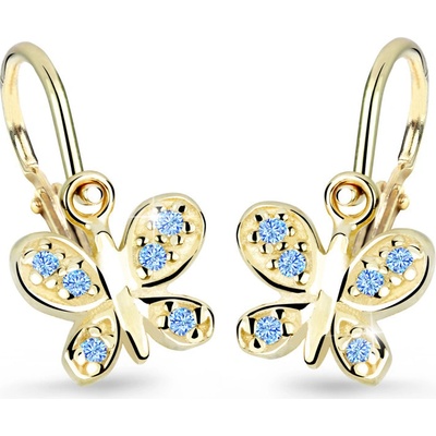 Cutie Jewellery dětské zlaté C2748Z světle modrá