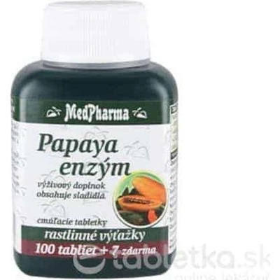 MedPharma Papaya enzym chew. 107 tabliet