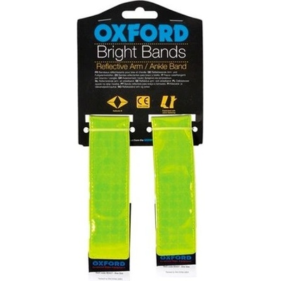 Oxford reflexné pásky Bright Bands na suchý zips žltá fluo 2ks