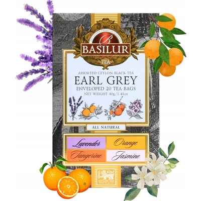 Basilur All Natural Earl Grey Assorted 20 x 2 g