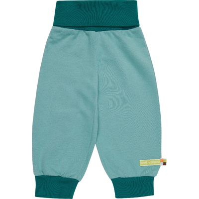 Dětské tepláky zelená náplety