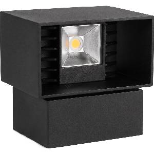  Led външно стенно осветително тяло led/6w/230v ip54 черно (p7641)