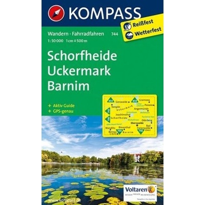 Kompass Karte Schorfheide Uckermark Barnim
