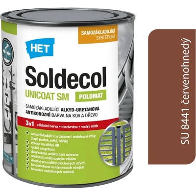 HET Soldecol Unicoat SM 3v1 0,6 l SU 8441 červenohnedá