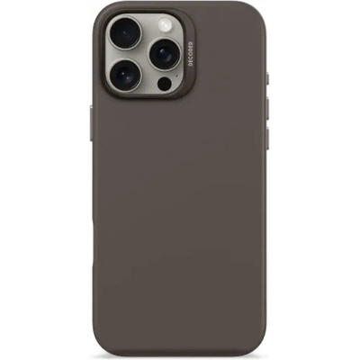 Decoded Декодиран антимикробен силиконов гръб с MagSafe за iPhone 16 Pro Max - тъмно кафяв (D25IPO16PMBCS9PM)