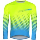 Force MTB ANGLE dlhý rukáv fluo-modrý