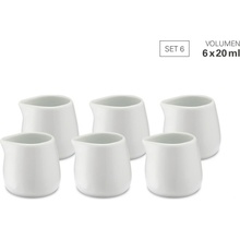 WEIS Porcelánové konvičky na mléko 20 ml sada 6 ks