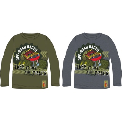 Chlapčenské tričko Plamienok a štvorkoláci 5202129 khaki