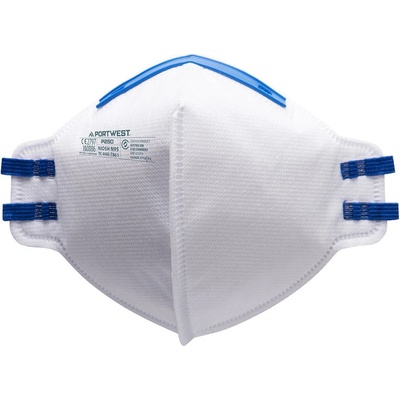Portwest Respirátor Fold Flat P250 FFP2, bez ventilku POR-P250WHR Bílá