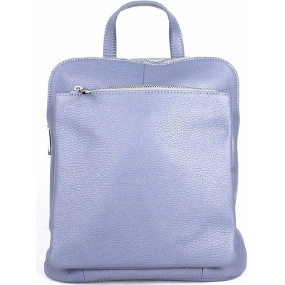 Vera Pelle Malý/střední modrý kožený batoh/crossbody kabelka no. 210