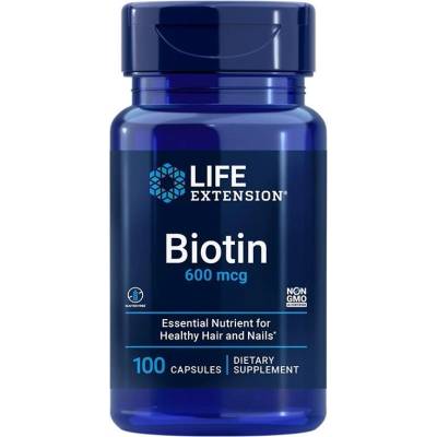Life Extension Биотин, 600 g, 100 капсули, Life Extension (00102 LE)