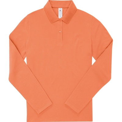 B&C Polokošile B&C My Polo 210 LSL women dlouhý rukáv dámská COT-01W464zm400 Korálová amalfi