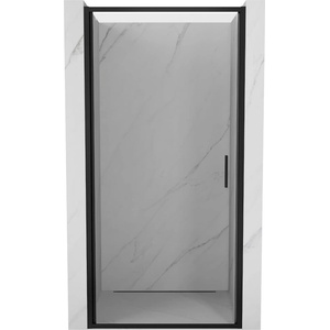 Mexen Exo-B разпашни душ врати 50 cm, прозрачни, черни - 817-050-000-70-00 (817-050-000-70-00)