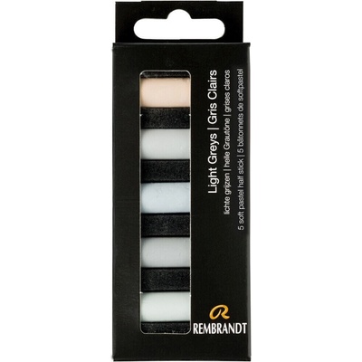 Rembrandt Sada suchých pastelů Light Greys 5 ks