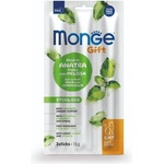 Monge Gift Soft Sticks Sterilised Cat лакомство за кастрирани котки - стикчета с патешко, маточина и червени боровинки 15gr