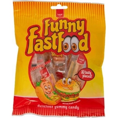 FunLab Funny Fastfood mix želé ve tvaru fastfood jídel 100 g