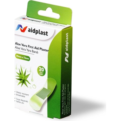 Aidplast průhledná náplast s Aloe 1,9x7,2 cm 20 ks