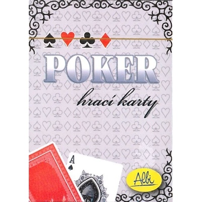 Albi Poker hrací karty červené