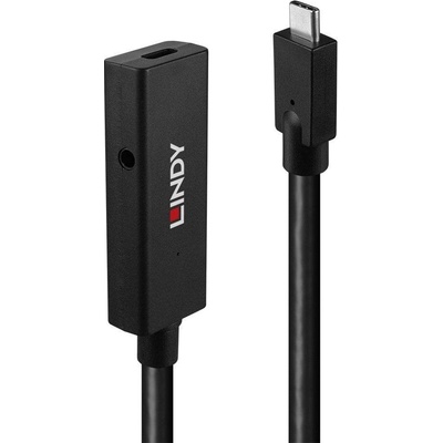 Lindy 43364 USB, USB 3.2 Gen2 (USB 3.1 Gen2) USB-C ® zástrčka, USB-C ® zástrčka, 5m, černý