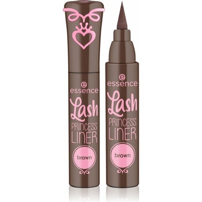 essence Lash PRINCESS tekuté linky na oči Brown 3 ml