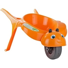 KHW Rolling Bee orange detský záhradný fúrik plastový oranžový