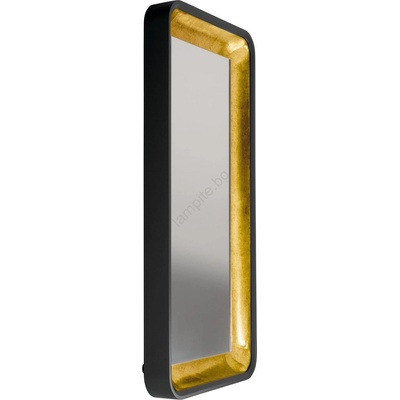 EGLO 425063 - Стенно огледало BONTANG 120x60 см черно/златно (EG425063)