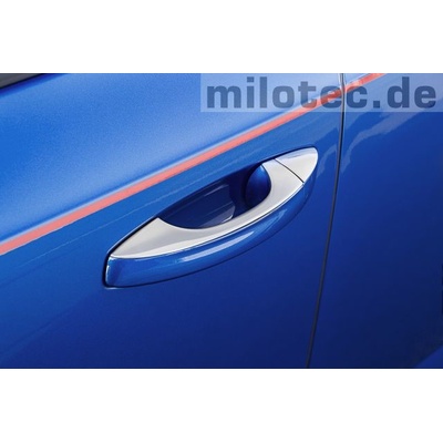 MILOTEC Kryty kľučiek - plné, Škoda Superb III, 2015- , Limousine / Combi, nerez
