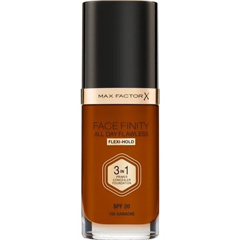 MAX Factor Facefinity All Day Flawless дълготраен фон дьо тен SPF 20 цвят 105 Ganache 30ml