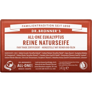 Dr Bronner's tuhé univerzálne bio mydlo All-One Eukalyptus 140 g