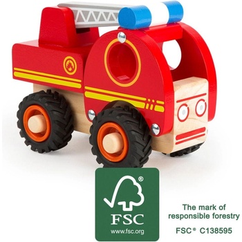 Small Foot Dřevěné hasičské auto s žebříkem 1 ks