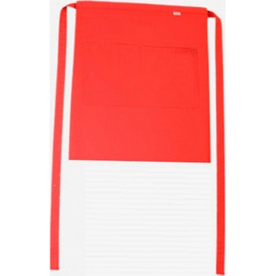 CG Workwear Gastro zástěra Roma s kapsami odolná proti pomačkání Červená CGW1262