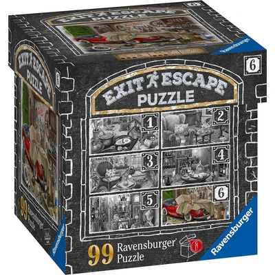 RAVENSBURGER Únikové EXIT Strašidelné sídlo 6: V garáži 99 dílků