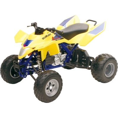 New Ray Toys Метална играчка Newray - ATV Suzuki Quadracer R450, 1: 12, жълта (57503 A)