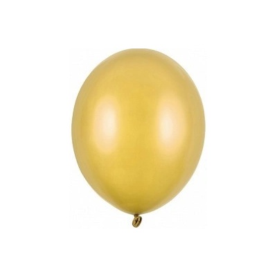 Party Deco SB5M 019 Eko mini metalické balóny 12cm Zlatá
