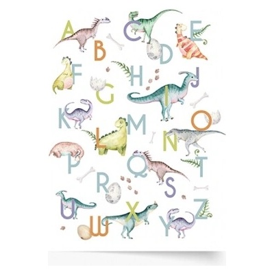 Plagát Abeceda: Dinosaury 21x30 - 100526